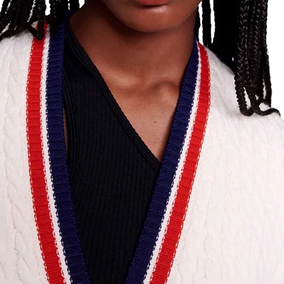 Medhi Cable Knit Cardigan Sweater - Picture 2 of 7